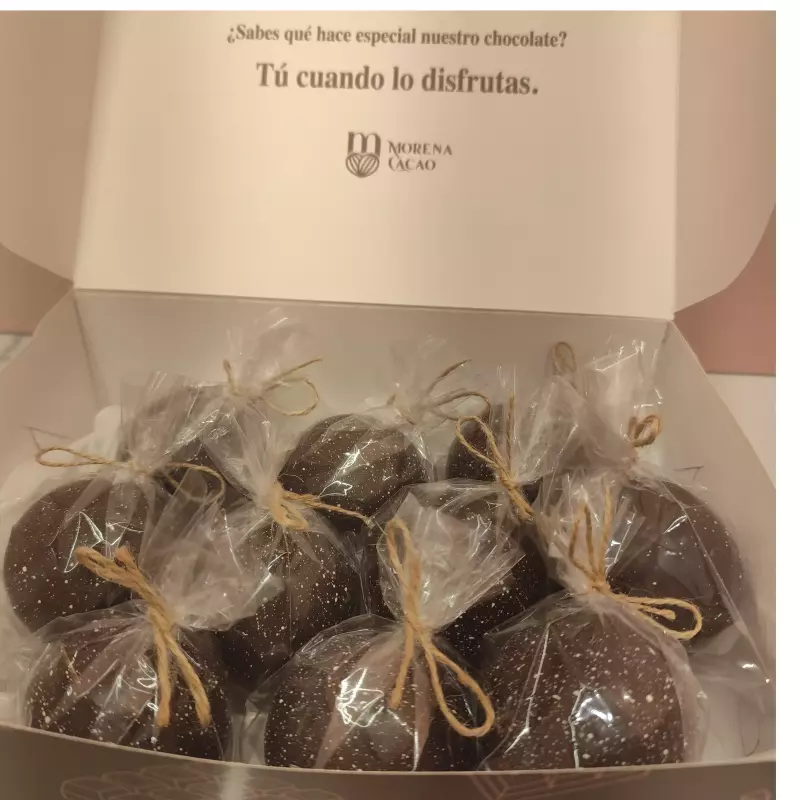 CAJA DE 10 ESFERAS DE CHOCOLATE