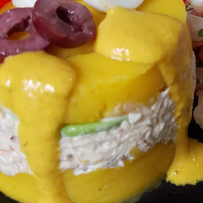 Causa con Pulpo a la Parrilla