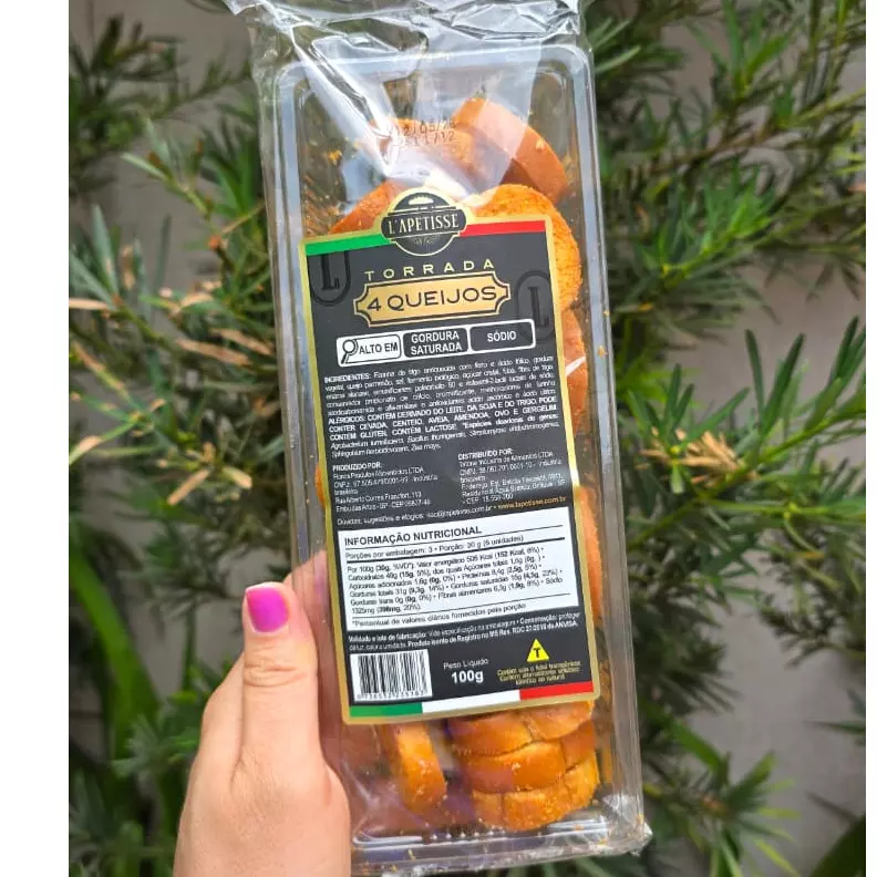 TORRADA QUATRO QUEIJOS 100G