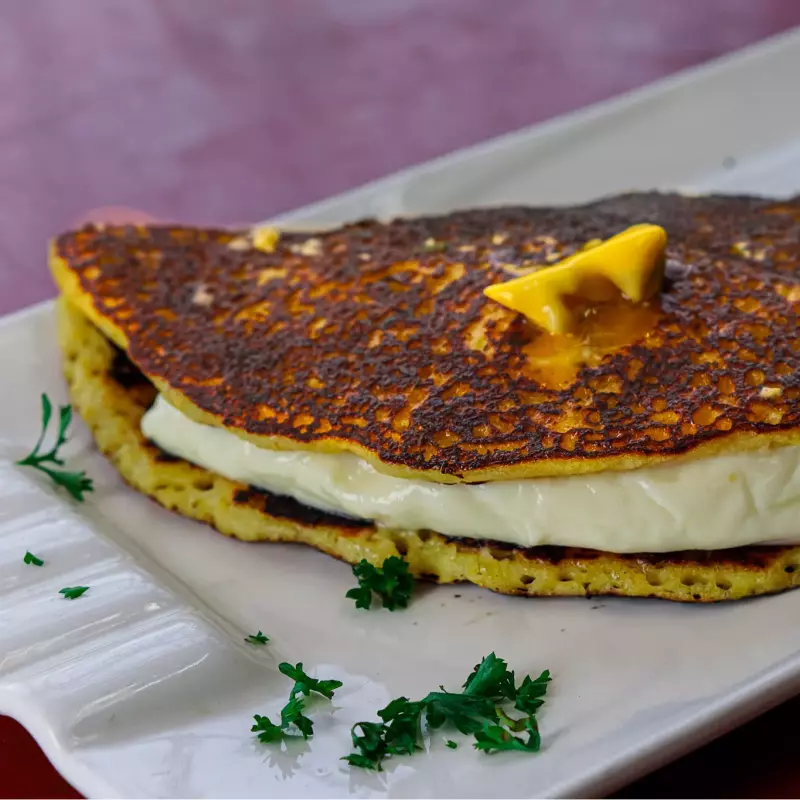 Cachapa mediana con queso