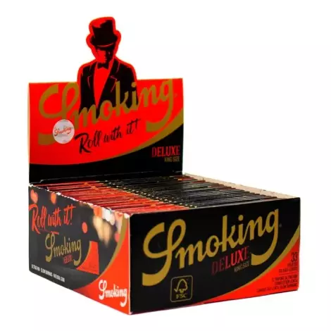 SMOKING KING SIZE DELUX PRETA ORIGI