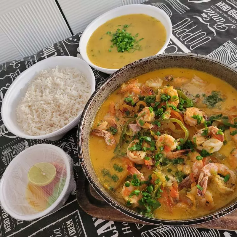 Moqueca a Brasileira com Camarão