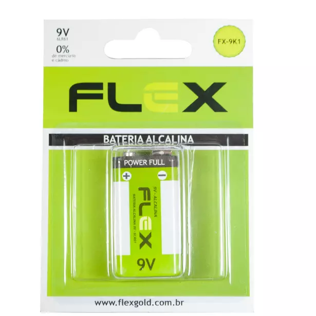 BATERIA ALCALINA 9V FLEX FX-9K1