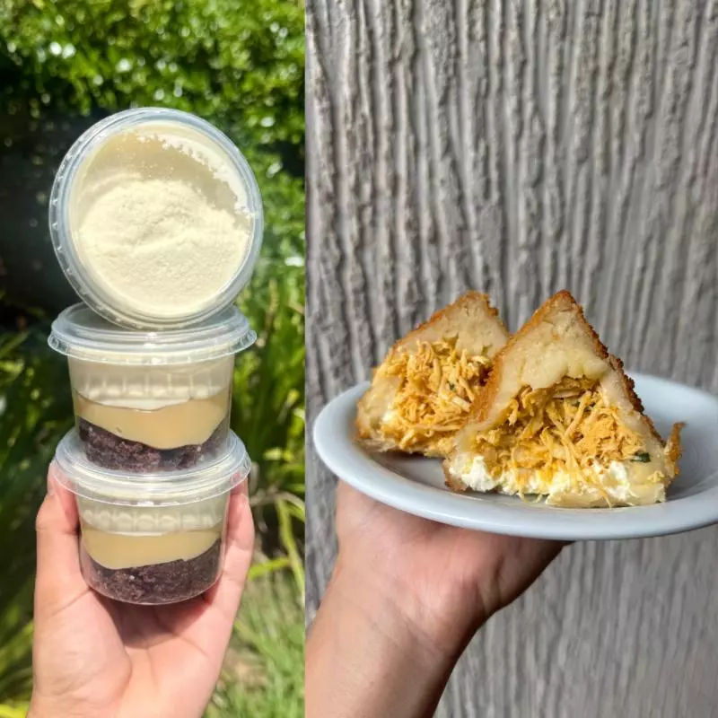 TORTA NO POTE + COXINHA DE FRANGO