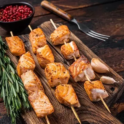 Espetinho de Salmão - 500g