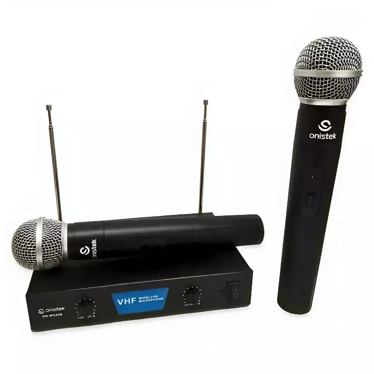 MICROFONE S/ FIO DUPLO VHF MC808