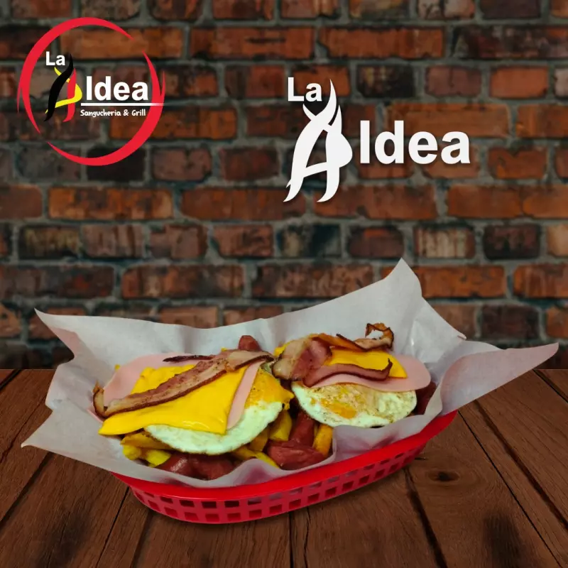 Salchipapa aldea