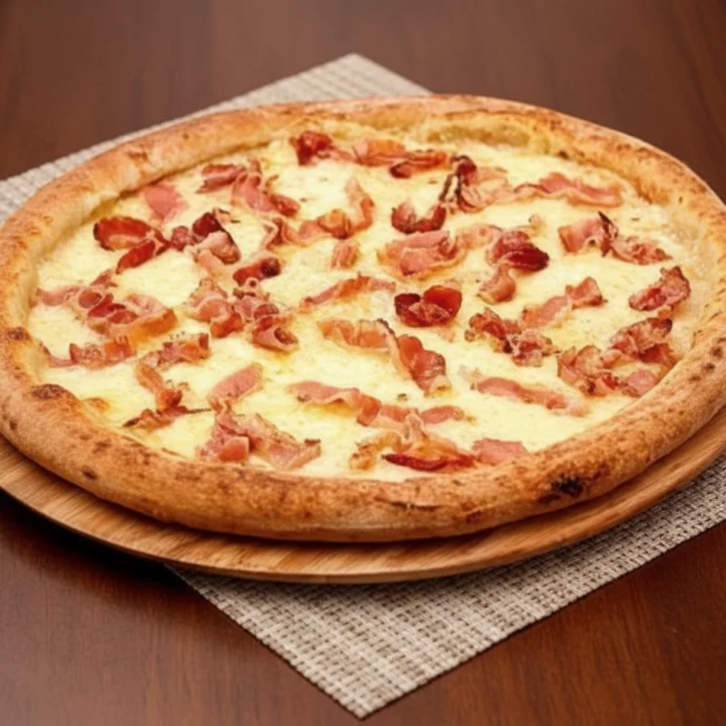 PIZZA DE BACON (grande )