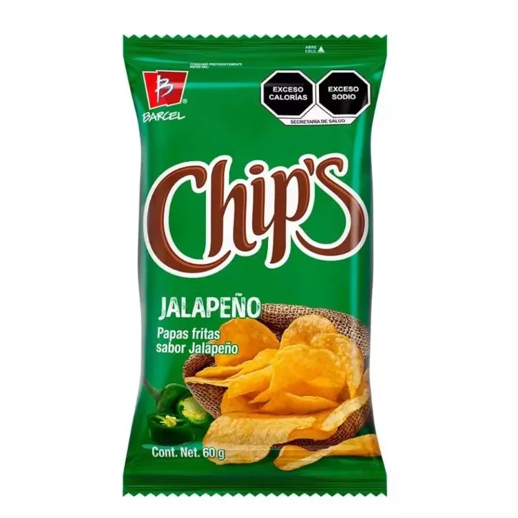 Chips jalapeño 56g