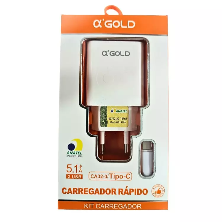 CARREGADOR GOLD CA32-3 30W TIPO-C