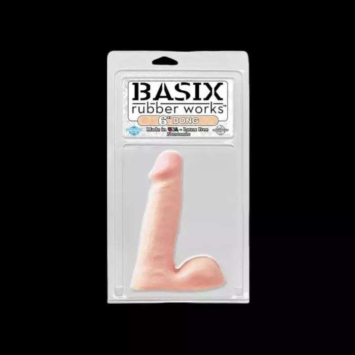 DILDO SILICONA 6″ CON TESTICULOS
