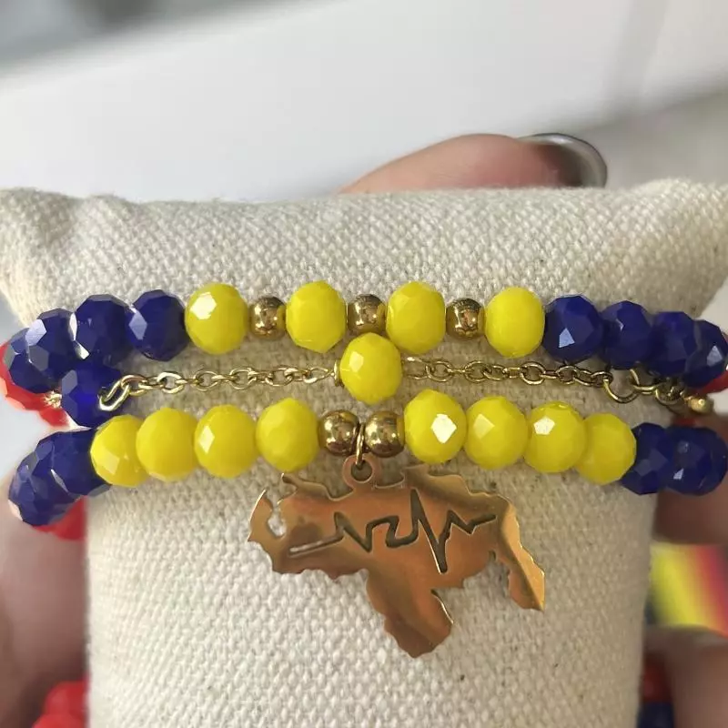 Pulsera conjunto mapa latidos
