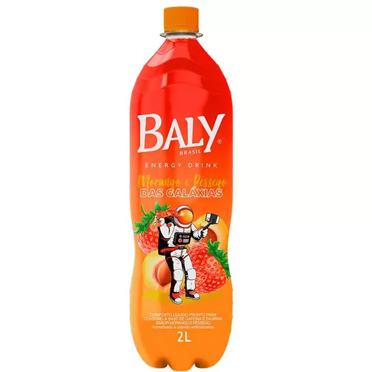 Baly Energy Drink Morango e pêssego