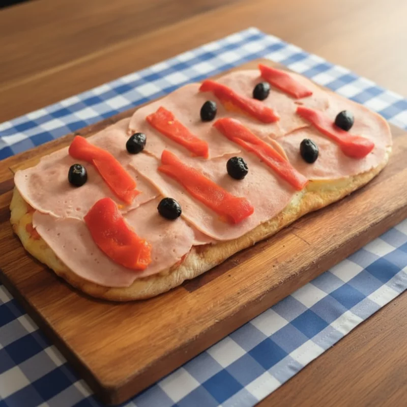 Jamon y morron Rectangular