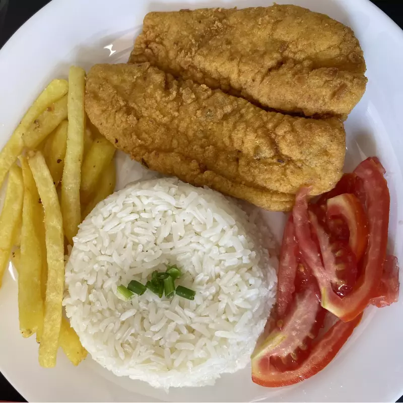 Filé de Peixe à Milanesa