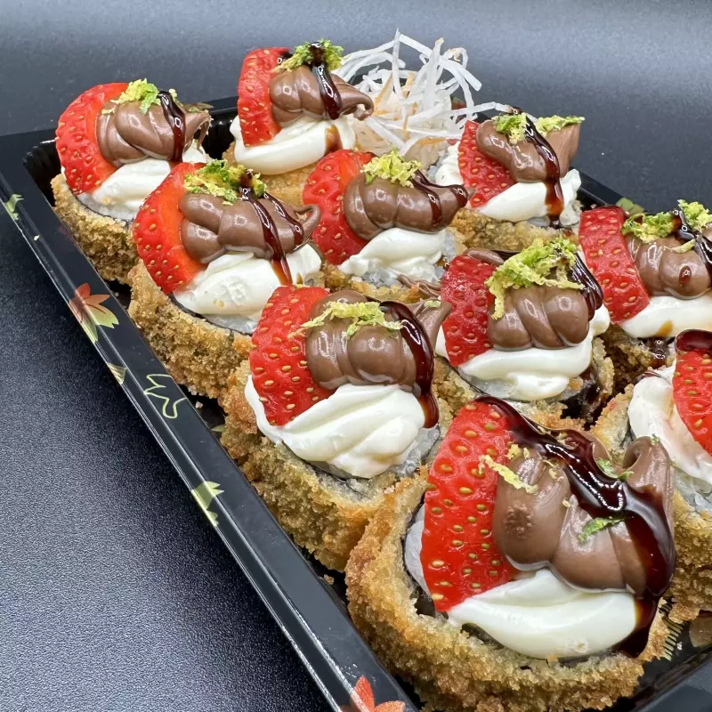 Hot Nutella com morango - 10 peças