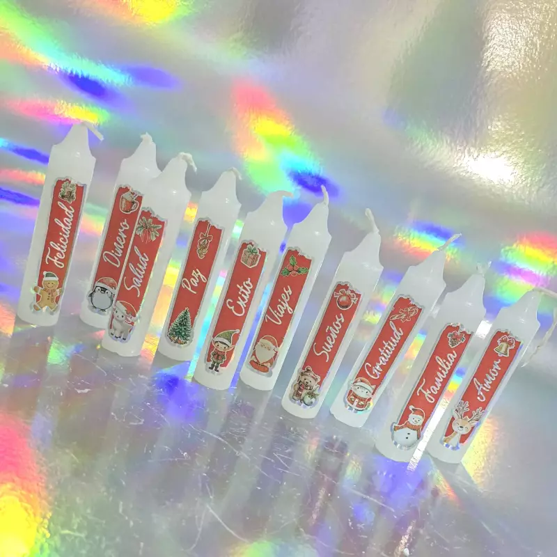 Velas baby pte x10 fantasía tornasol