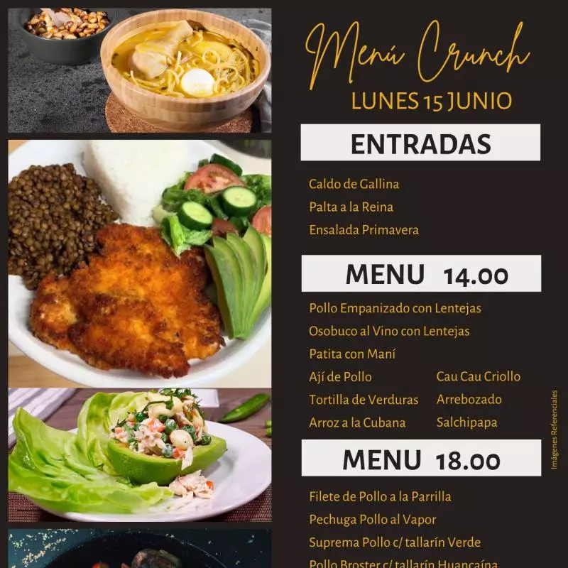 Menú 14.00 soles