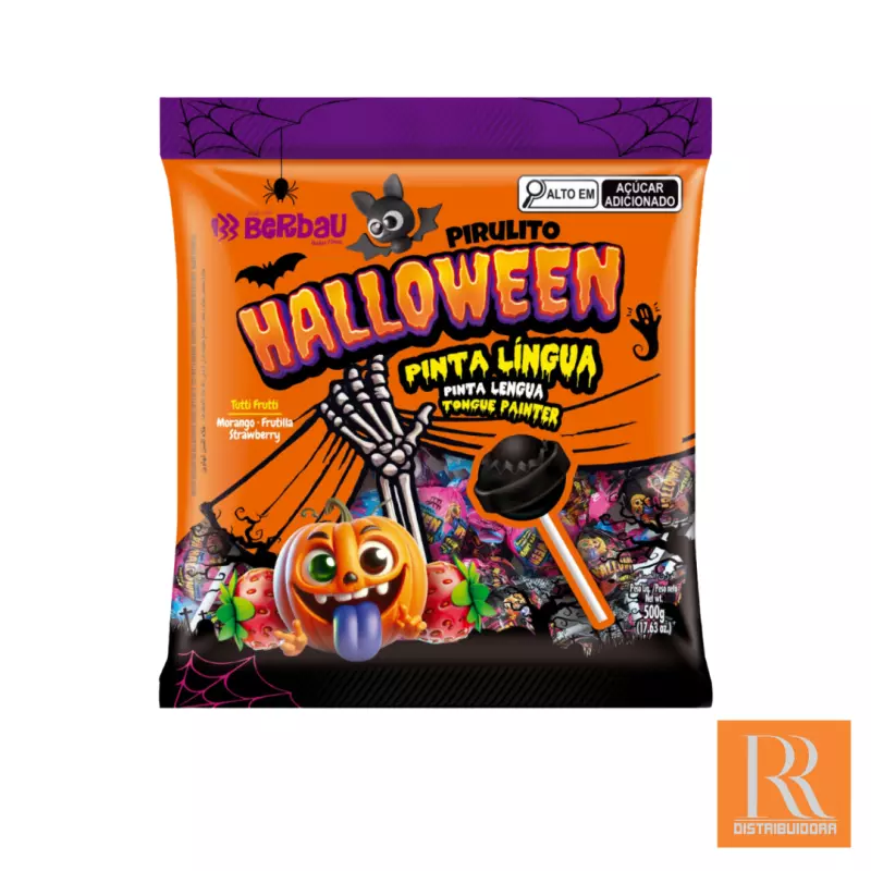 Pirulito Pinta Língua Halloween