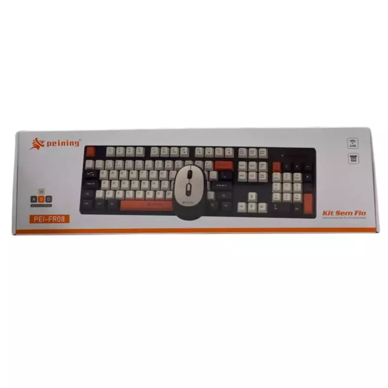KIT TECLADO SEM FIO PEINING PEI-FR08
