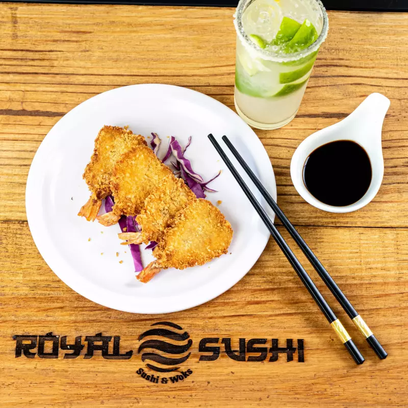 Langostinos apanados