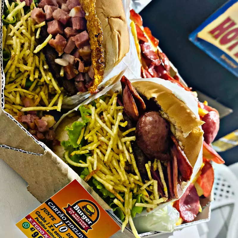 2 x escolha fritas bacon e mussarela