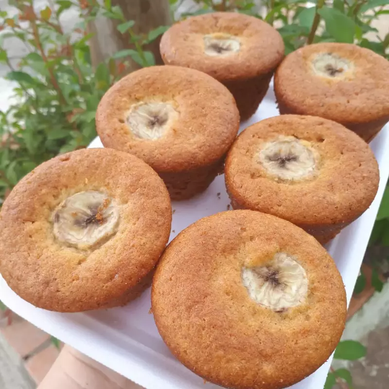 Muffim de Banana com Canela (6 unid)
