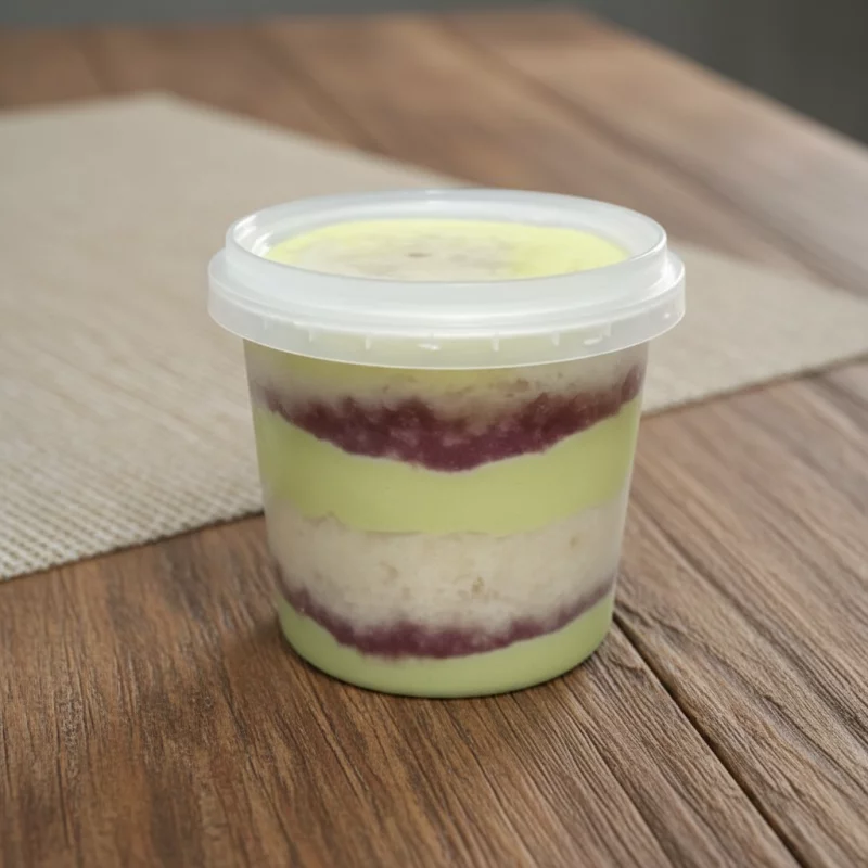 Bolo de pote Pistache / frutas verm