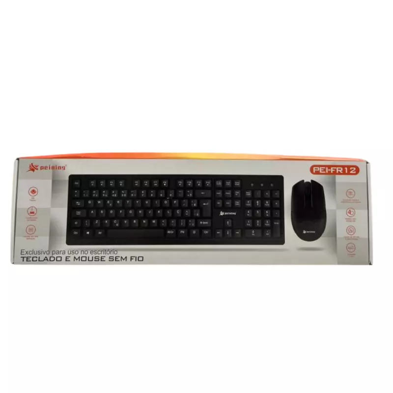 KIT TECLADO E MOUSE PEINING PEI-FR12