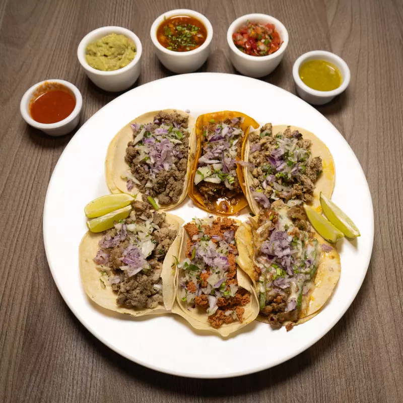 Bandeja taquera mixta