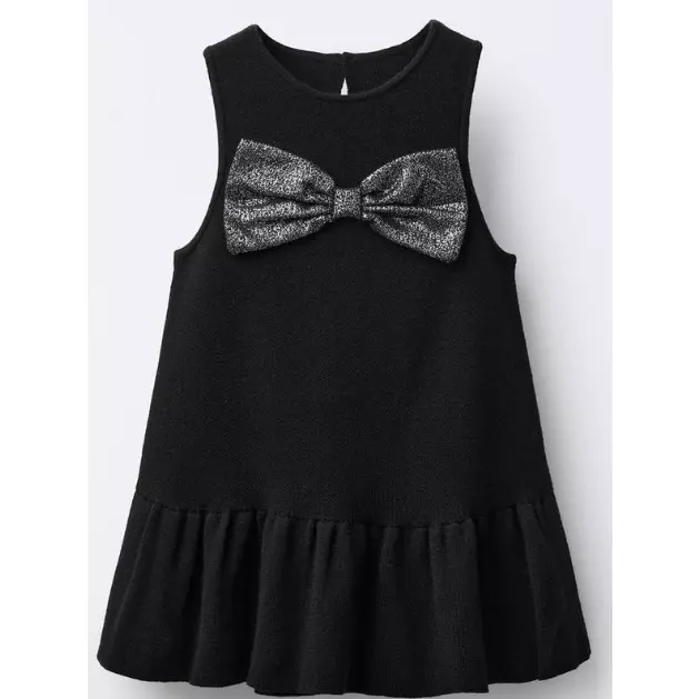 VESTIDO PUNTO LAZO BRILLOS