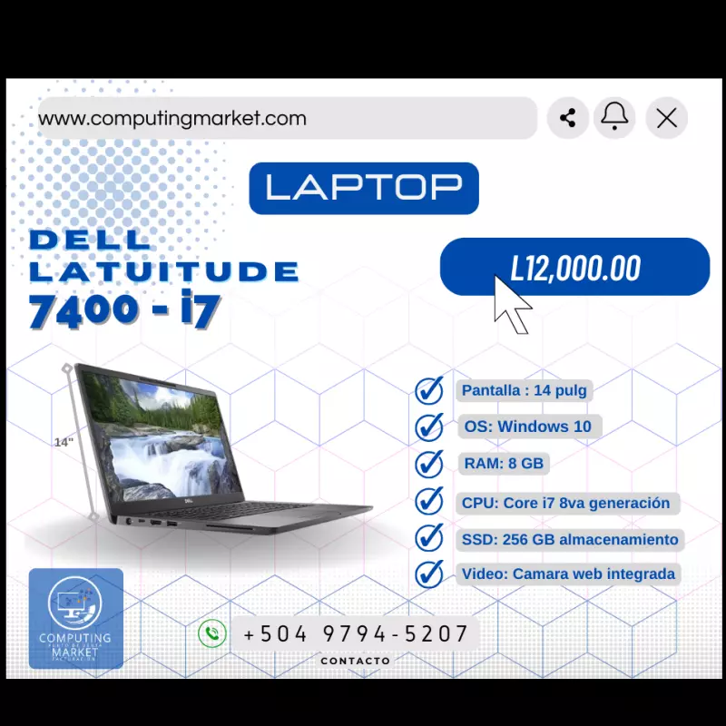 Laptop Dell Latitude 7400 - i7