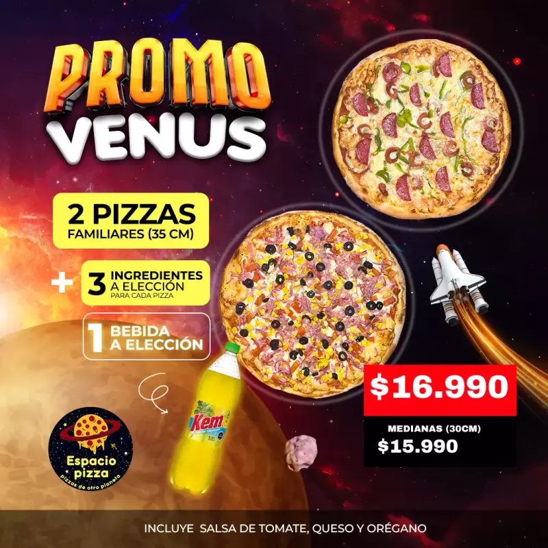 PROMOCIÓN VENUS CON BEBIDA DE REGALO
