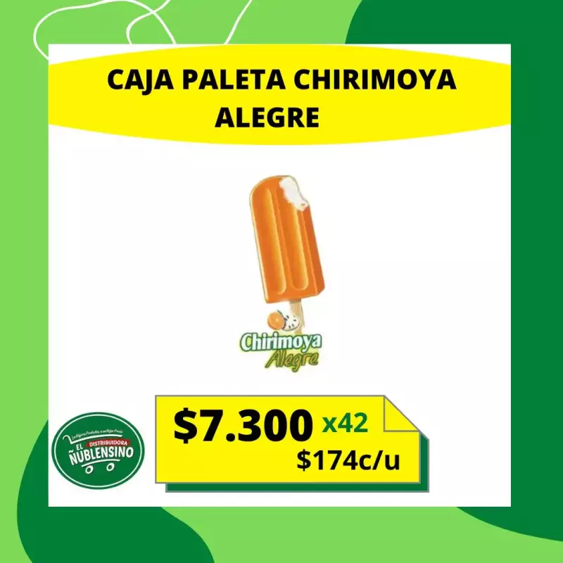Caja paleta chirimoya alegre 44unid