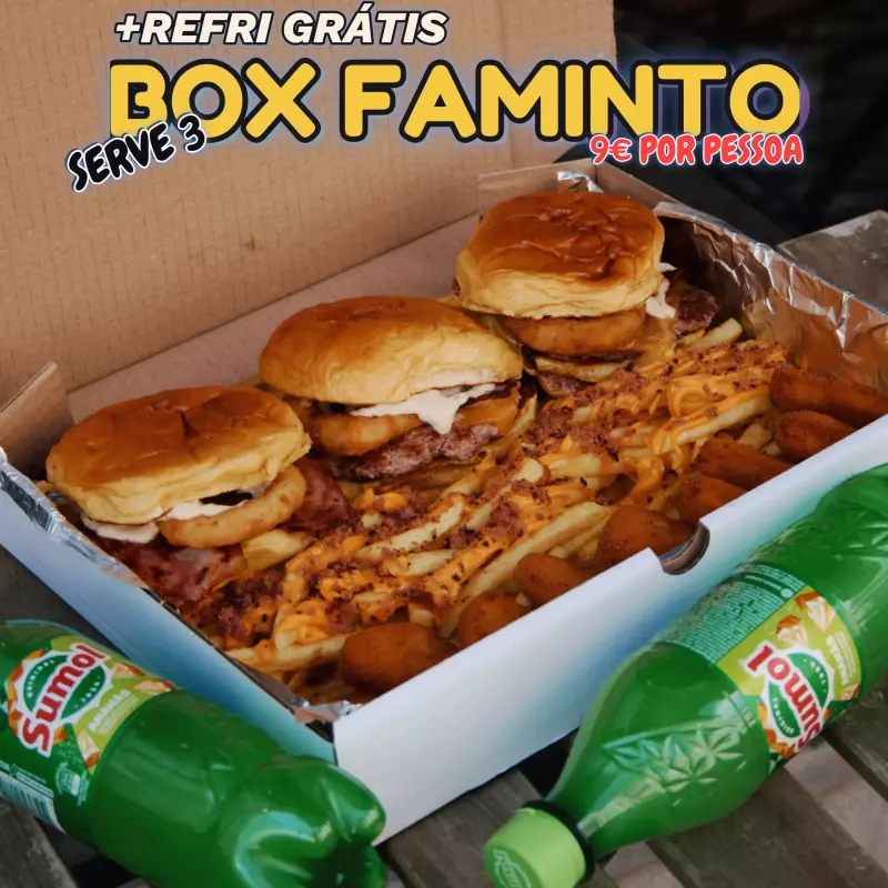 BOX FAMINTO + Refri grátis 😋