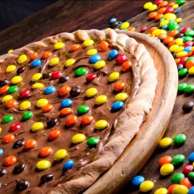 Nutella com M&Ms