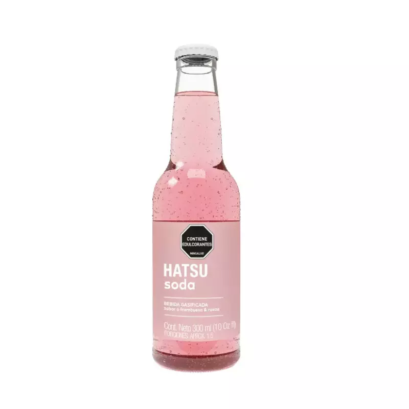 Soda Frambuesa y rosas 300 ml