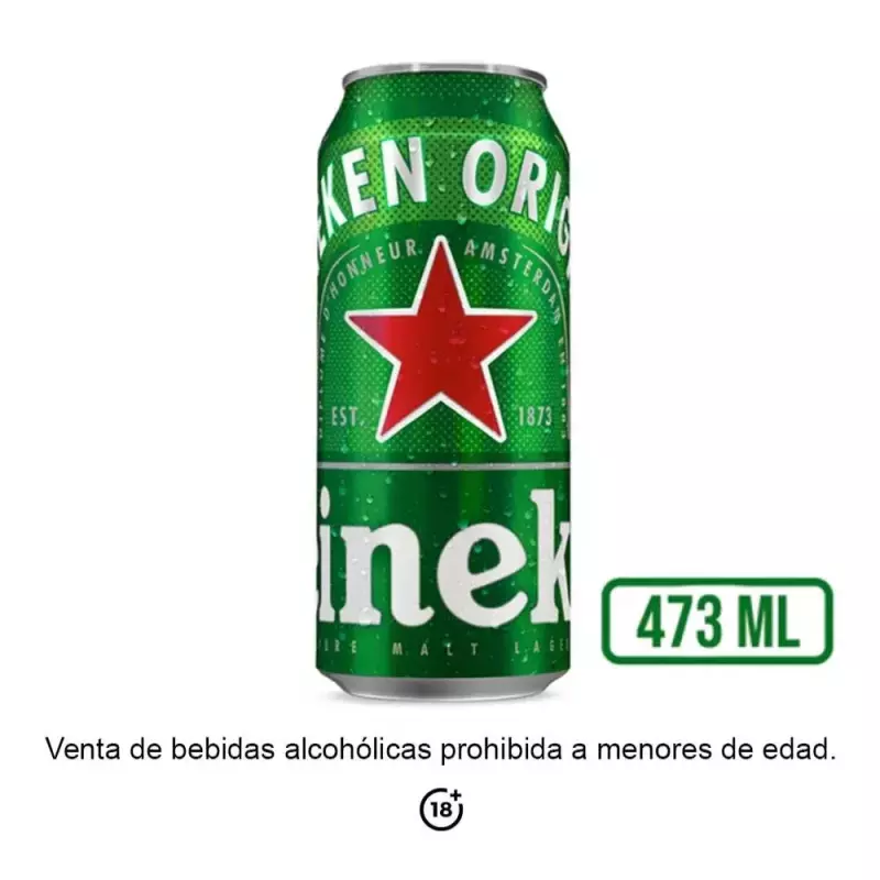 Cerveza Heineken Original - Lata 473