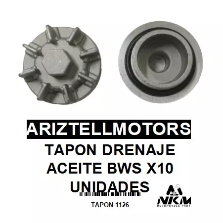 TAPON DRENAJE ACEITE YAMAHA BWS X 10