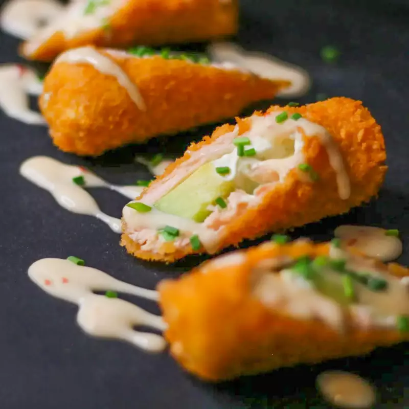 Rollitos de salmon