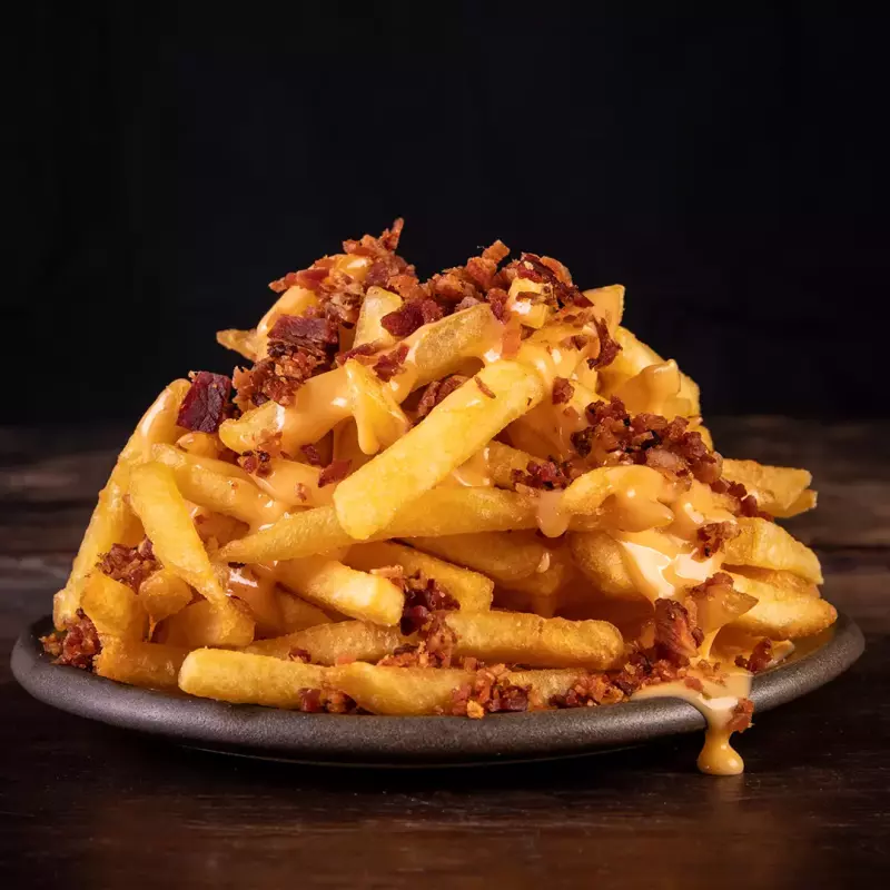 Batata cheddar e bacon
