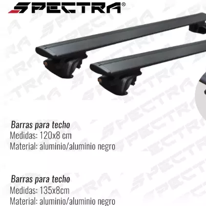 Rieles Spectra Negro