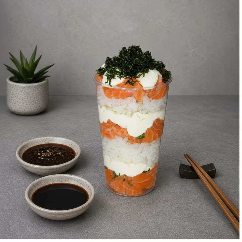 Sushi no copo (Salmão Fresco)