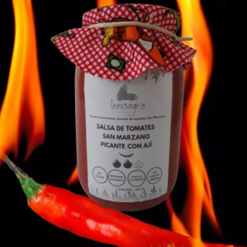 Salsa de Tomates San Marzano Picante con Aji x420