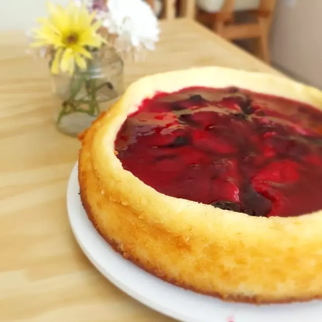 Cheessecake New York de frutilla