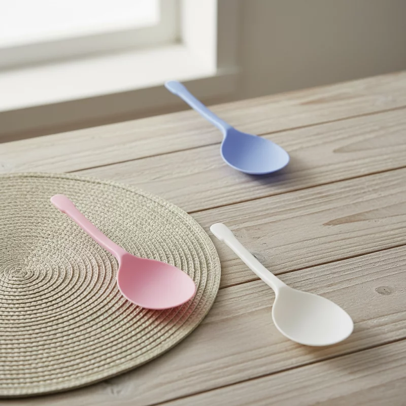 1214  CUCHARAS ACRILICAS - 14CM