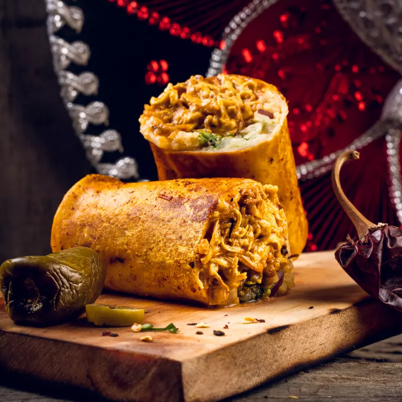 Burrito de Pollo Mexicano