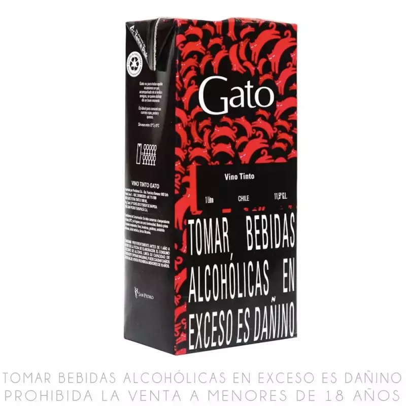 Vino Tinto Gato Caja 1L