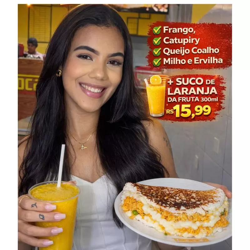 Combo Tapioca +  Suco De Laranja