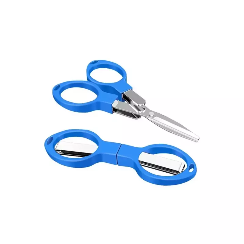Tesoura Dobrável Azul